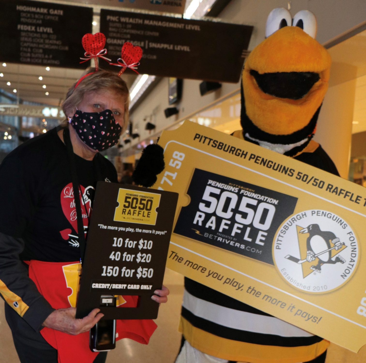 50/50 Raffle presented by Pittsburgh Penguins Foundation